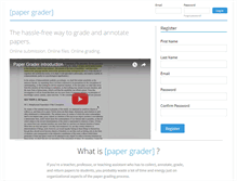 Tablet Screenshot of papergrader.org